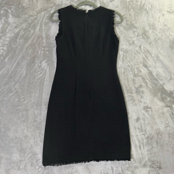 Karl Lagerfeld Paris tweed mini black dress - Picture 9 of 12